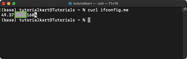 Check Your IP Address in Mac Terminal - External (Public) IP Address